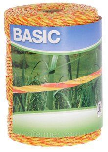 Шнур для електропастуха BASIC 250 м, 3х0.20 мм, 7,74 Ом Німеччина 44521 фото
