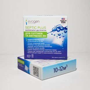 Біопрепарат (деструктор) Evogen Septic Plus для септиків і вигрібних ям 1647237627/120 фото