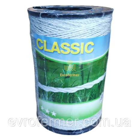 Шнур для електропастуха Classic (6 жил по 0,20 мм) моток 500 м, Німеччина 1133365960 фото