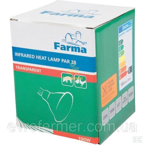Інфрачервона лампа Farma PAR38 100W прозора 806269845 фото