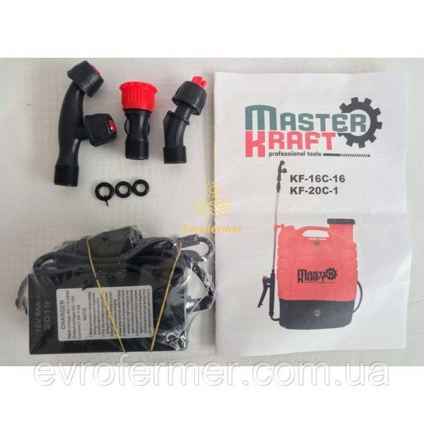 Обприскувач акумуляторний Master Kraft 8 Ah 16 л KF 16C 16 фото