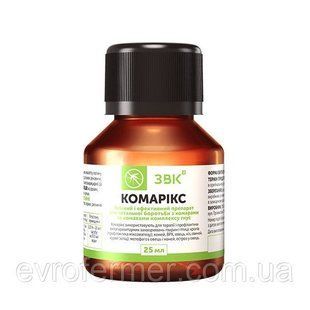 Комарікс препарат для боротьби з комарами та комахами комплексу гнус 25 мл КОМ-25 фото