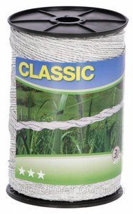 Шнур для електропастуха CLASSIC 250 м, 6x0.20 мм, 3,87 Ом Німеччина 2214794085 фото